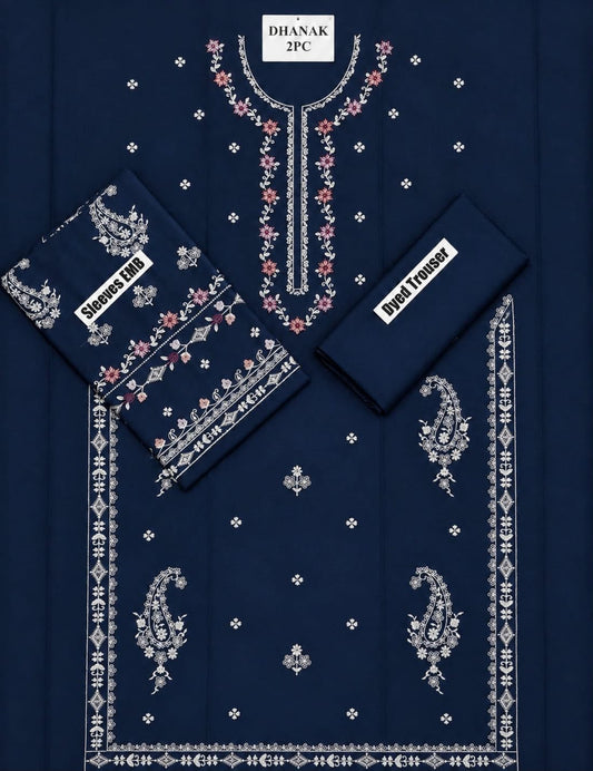 Dhanak wool Lime lite 2PC-Navy
