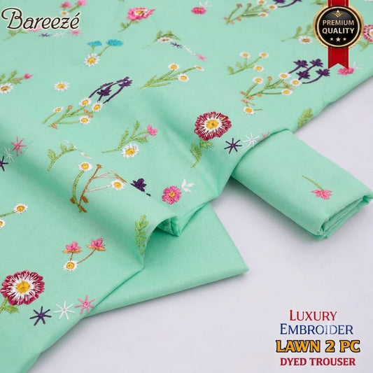 2pc Lawn Floral Embroidered-EQUA