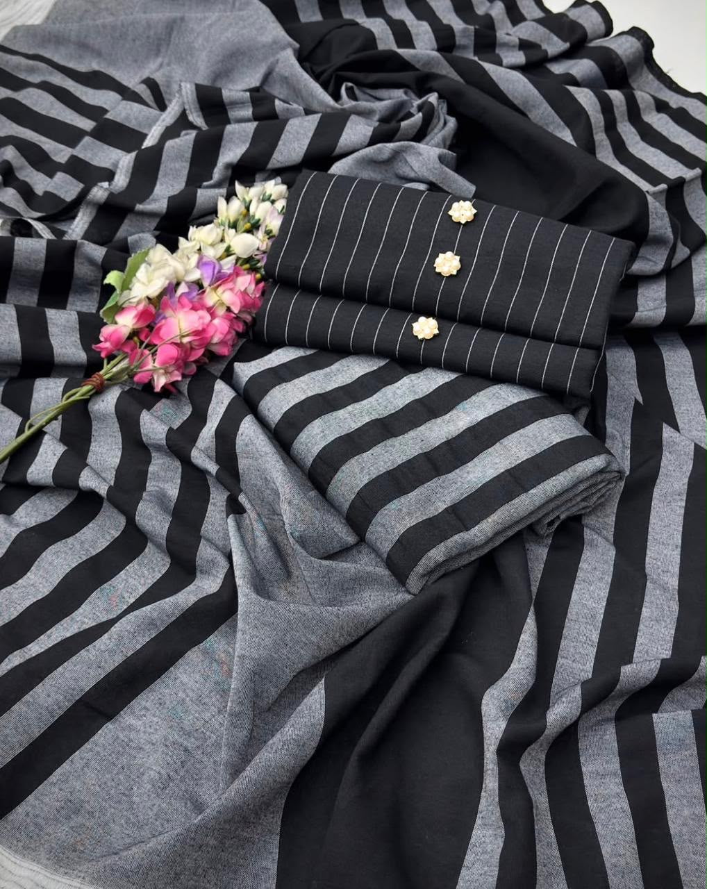 3pc Multani Susi Khaadi-Black