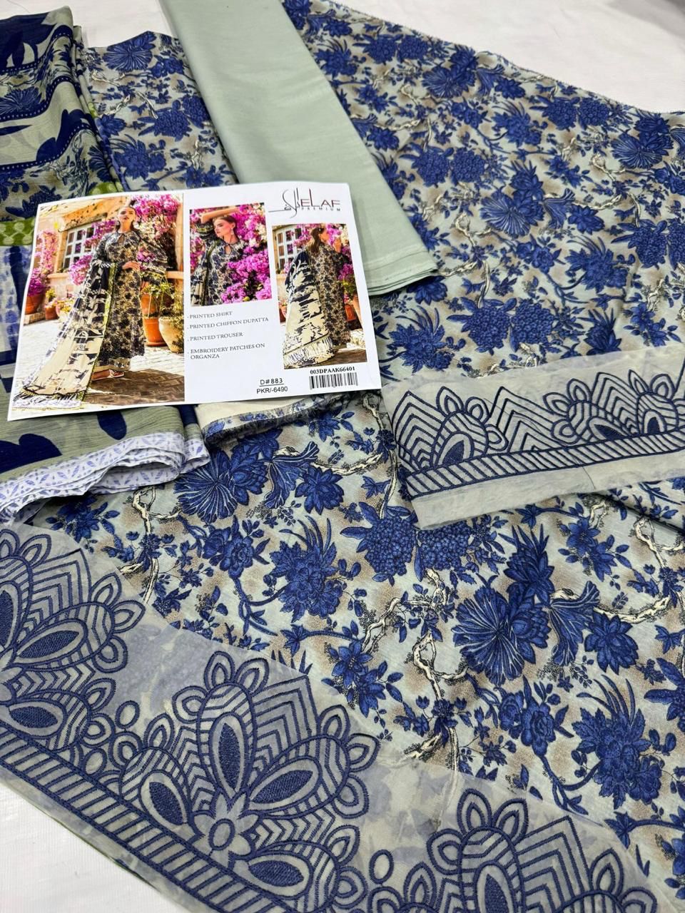 Luxury Emb 3-Pc D-0014