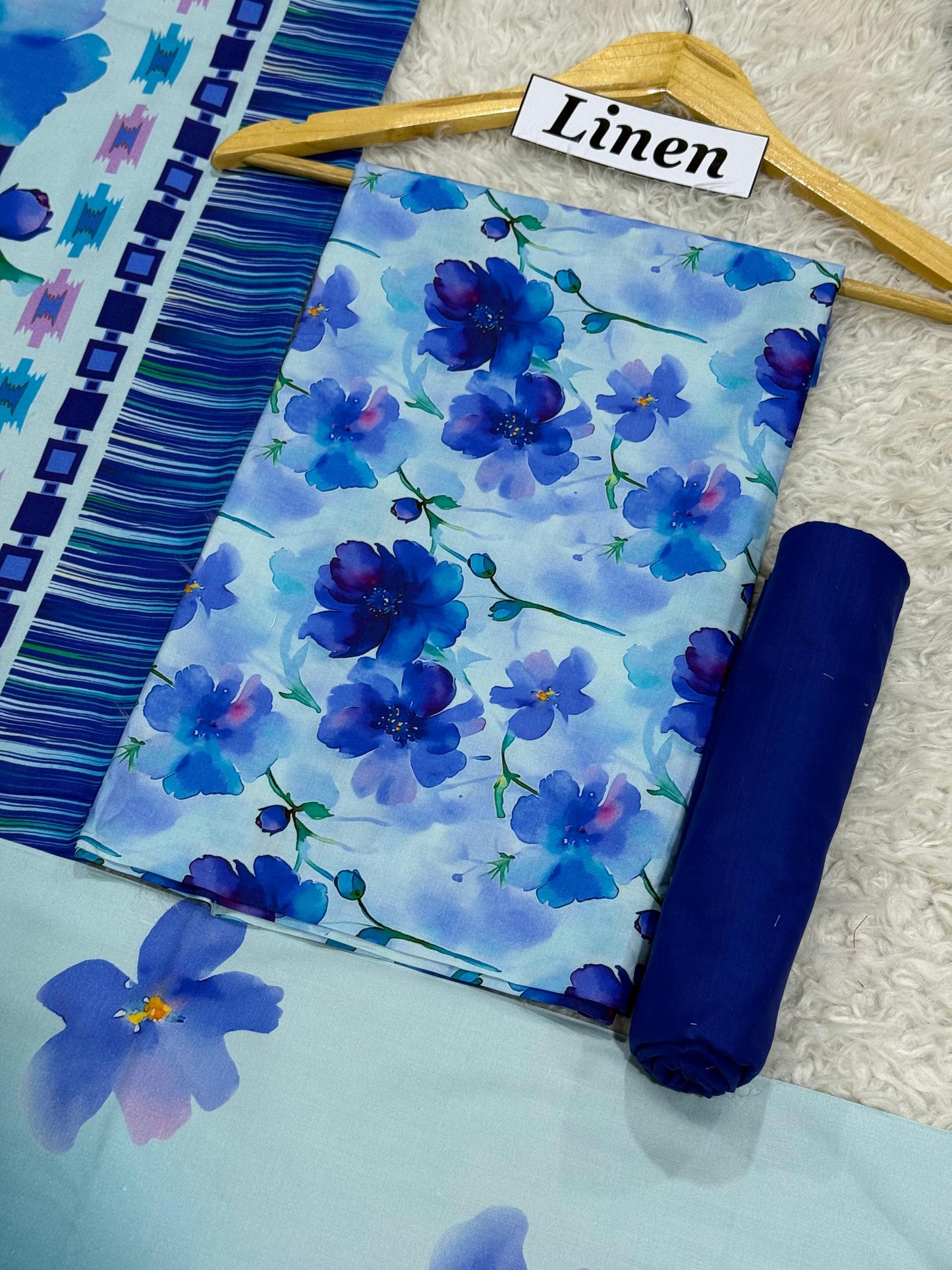 Linen Printed 3pc D-39