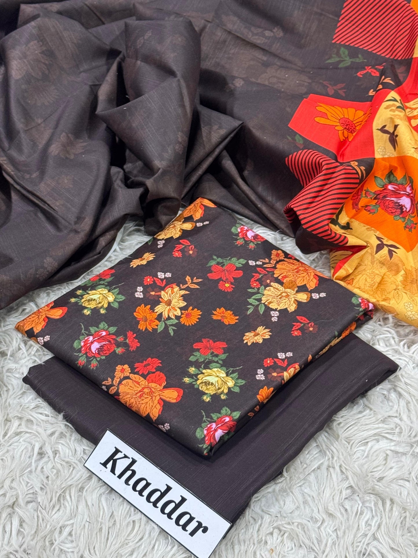 KHADDAR Digital Print 3pc 2025