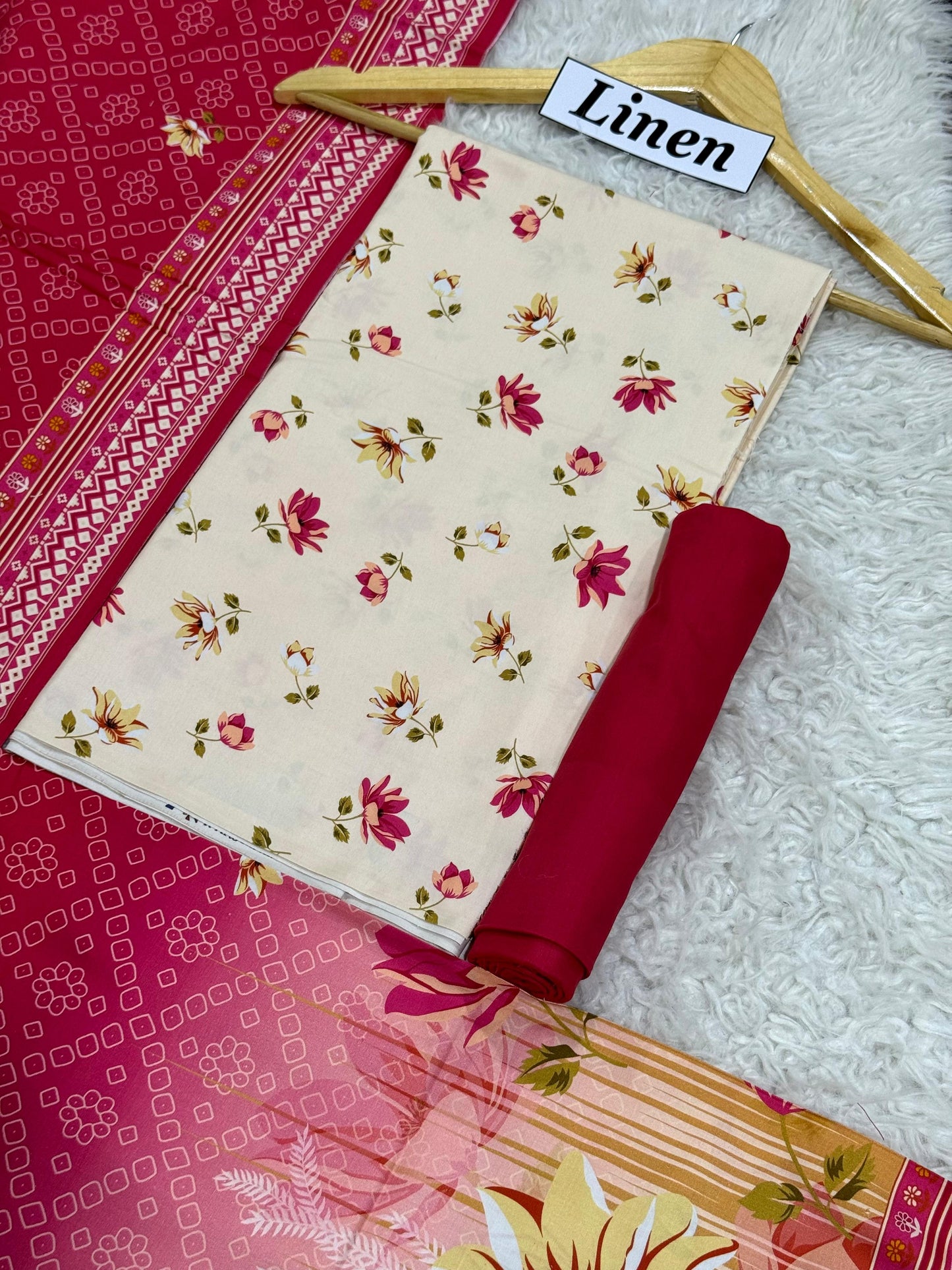 Linen Printed 3pc D-37