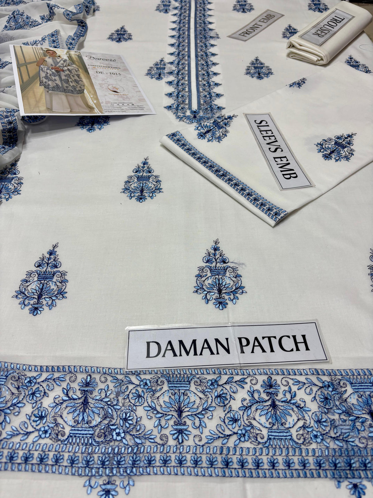Breeze 3 Pc Heavy Embroidery with Lawn Shawl
