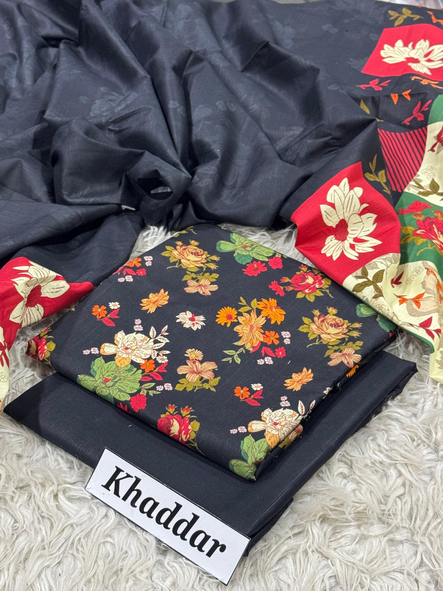 KHADDAR Digital Print 3pc 2025