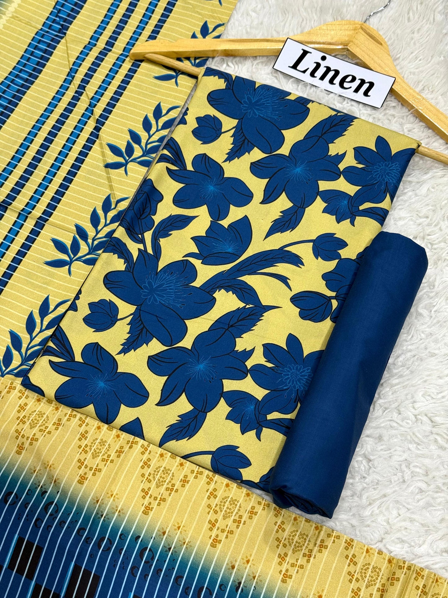 Linen Printed 3pc D-29