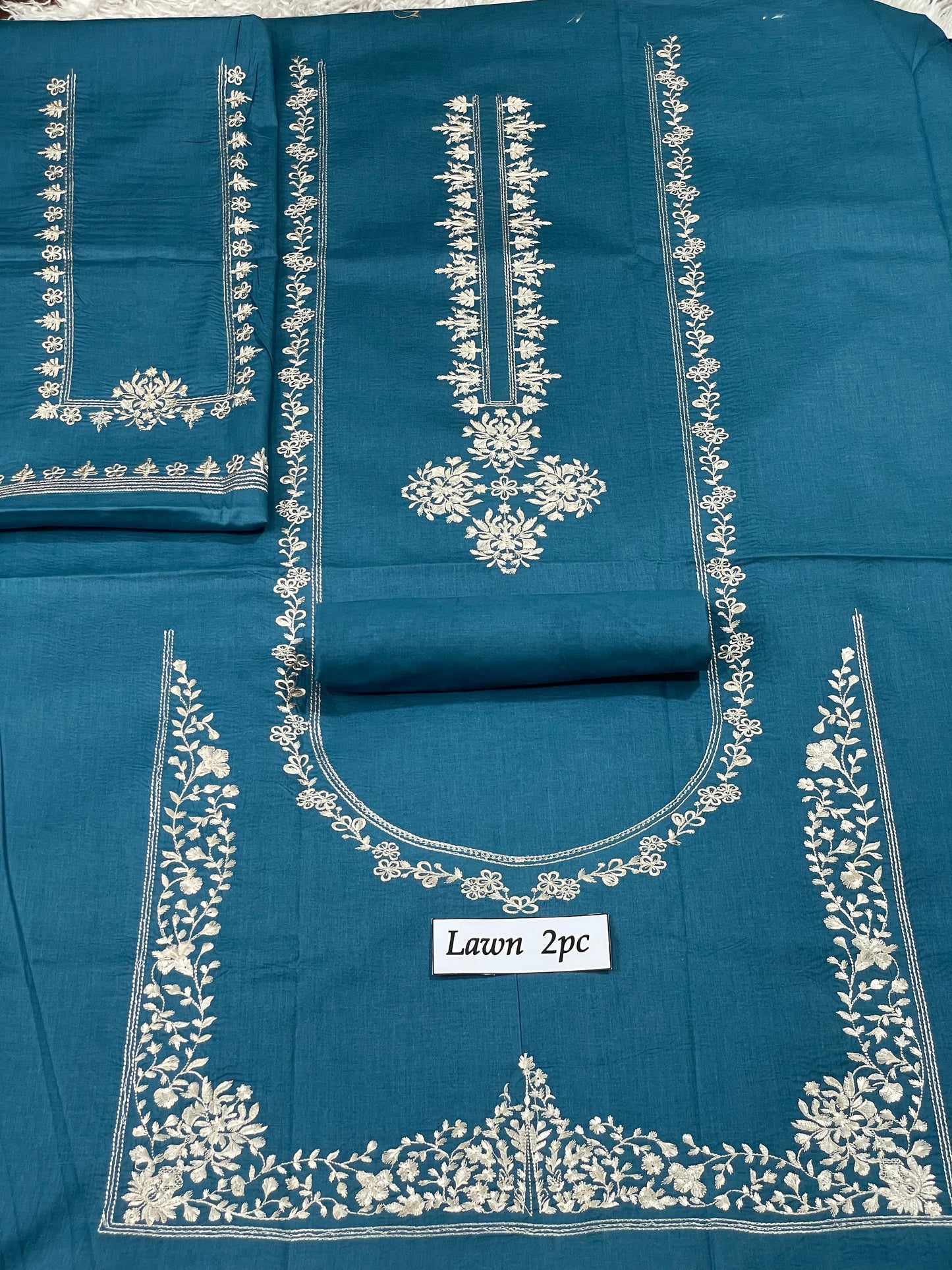 Lawn 2 PC Embroidery-Zink