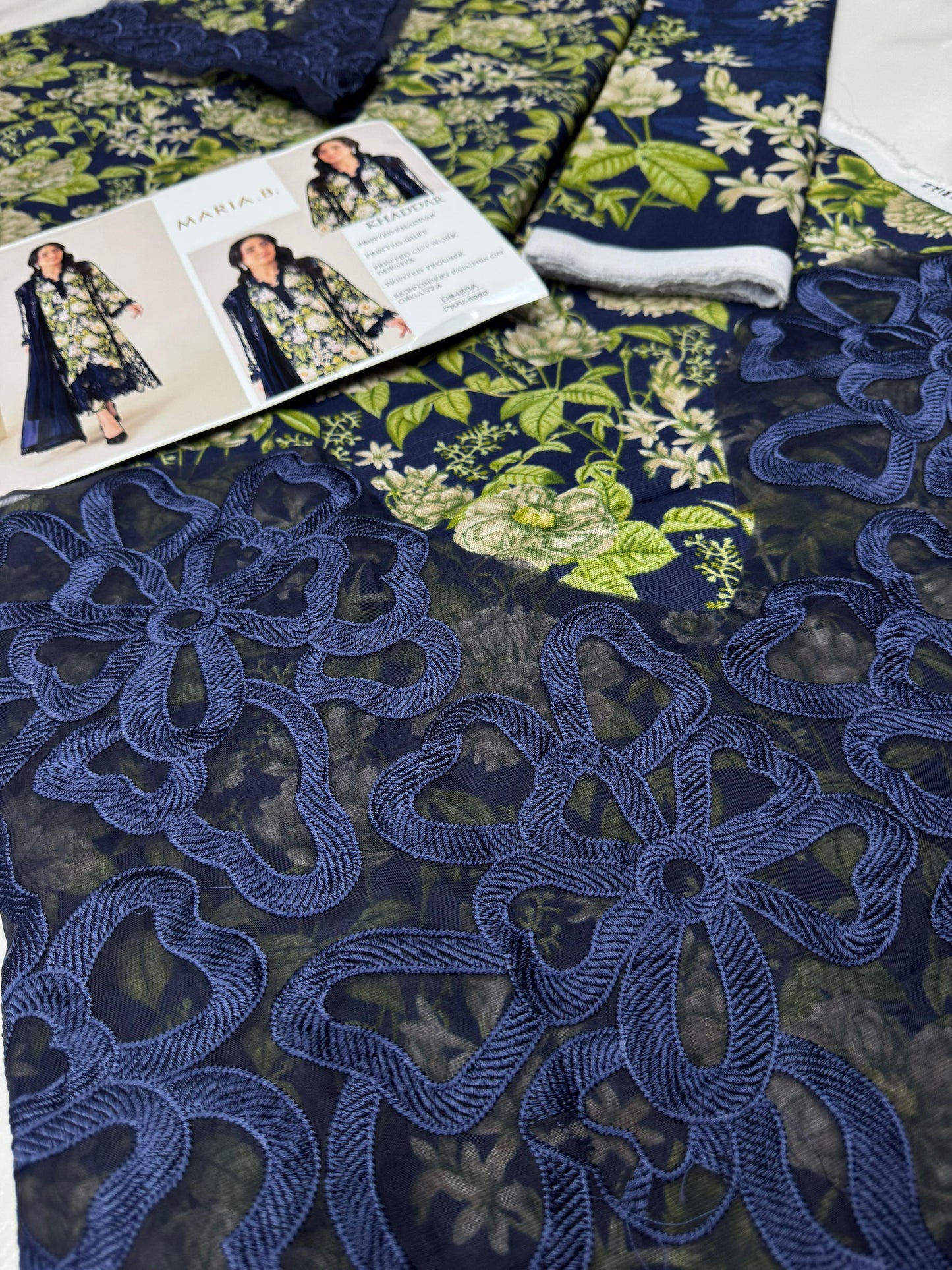 KHADDAR Digital Print 3pc With Patches
