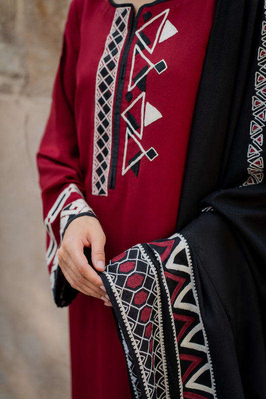 Charizma Dhanak 3 pc Embroidery with Printed Shawl