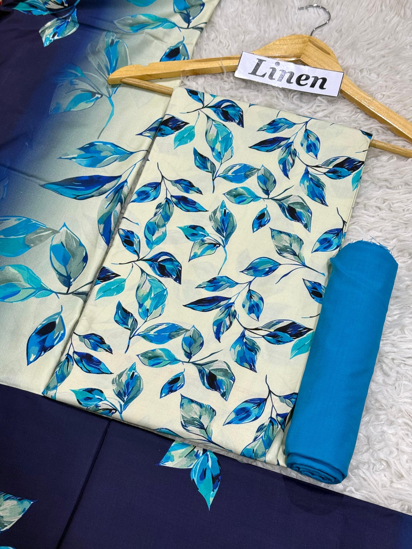 Linen Printed 3pc D-25