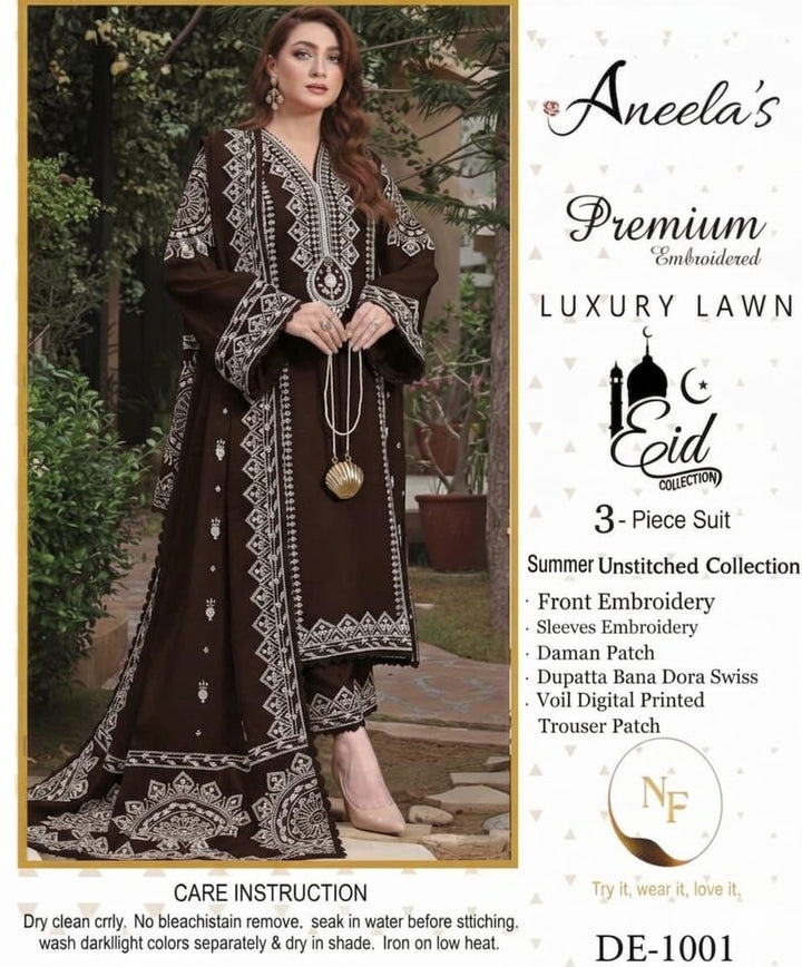Embroidered 3pc Aneela&