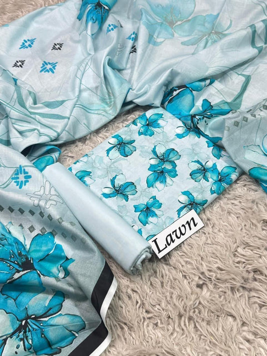 Lawn 3 PC Digital printed-Unstitched