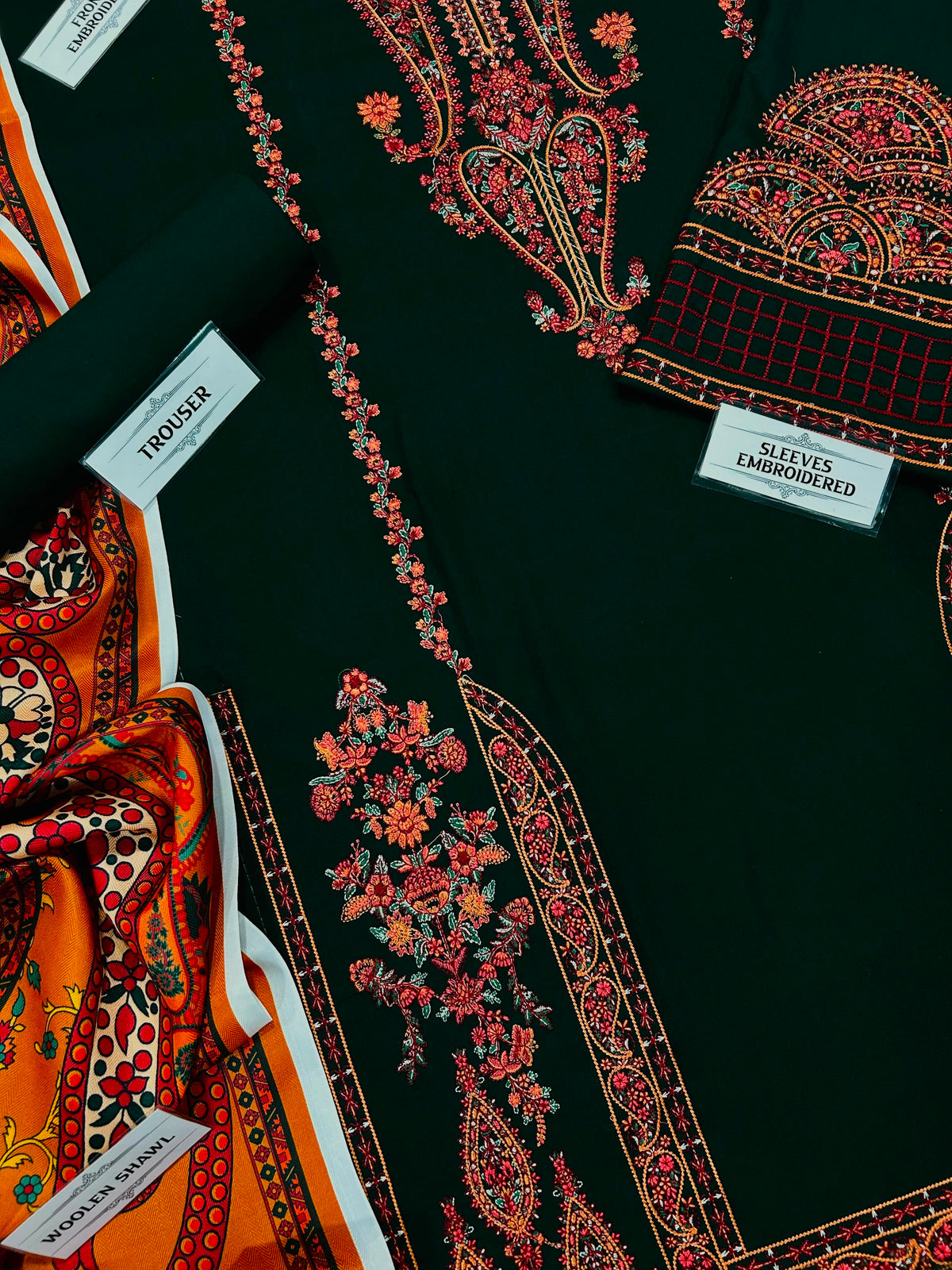 HUSSAIN REHAR DHANAK UNSTITCHED EMB 3PC
