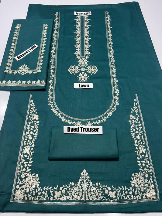 Lawn 2 Pc Embroidery-Zink