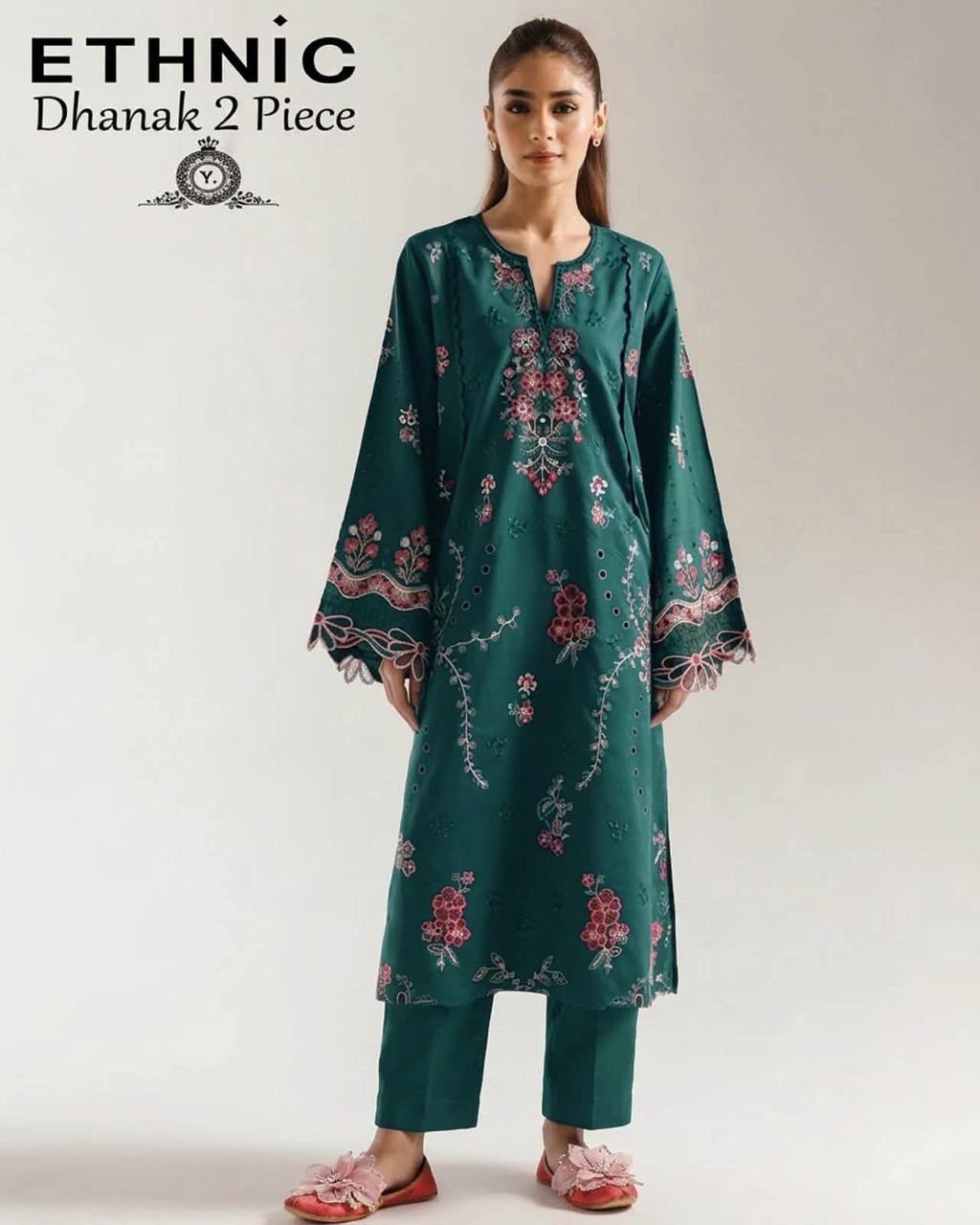 Ethnic 2 PC Multi Embroidery-Moongaya-TS