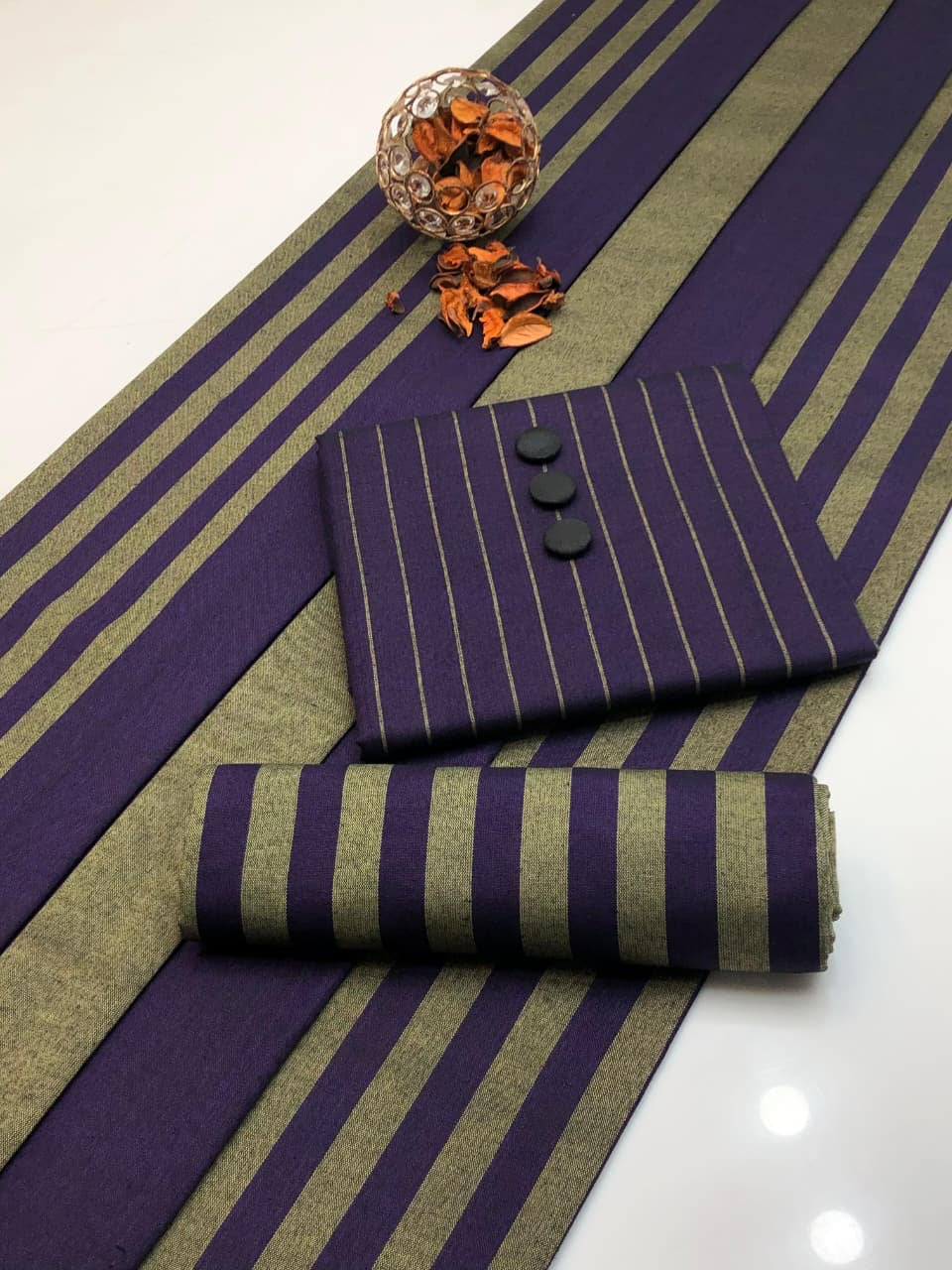3pc Multani Susi Khaadi-Purple