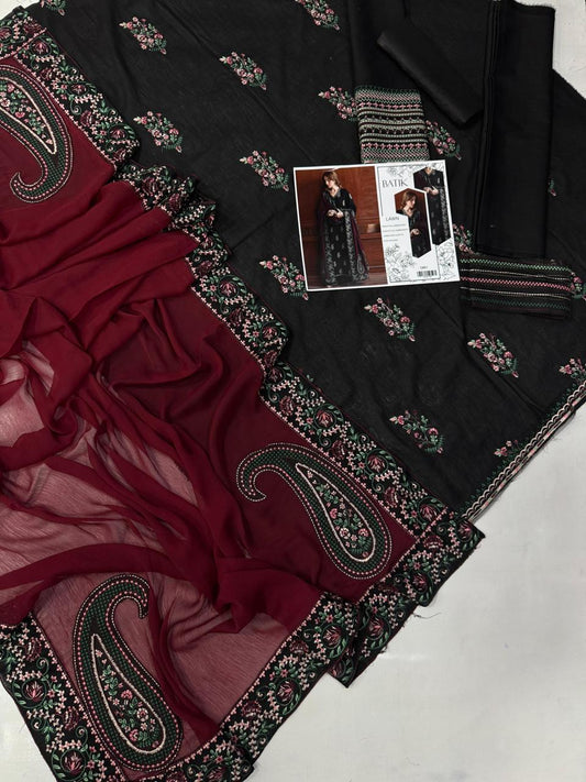 Batik 3Pcs Embroidered Summer Lawn Collection