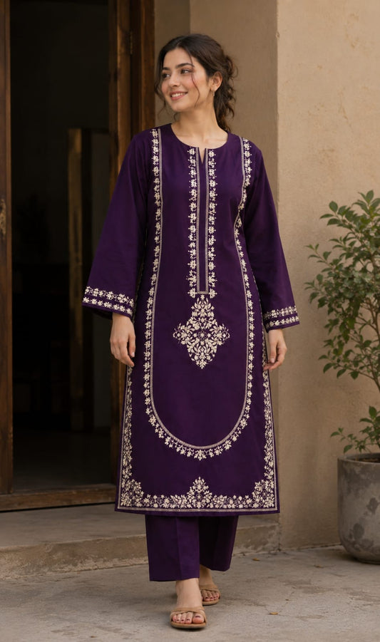 Asling Premium Winter 2 PC-Plum