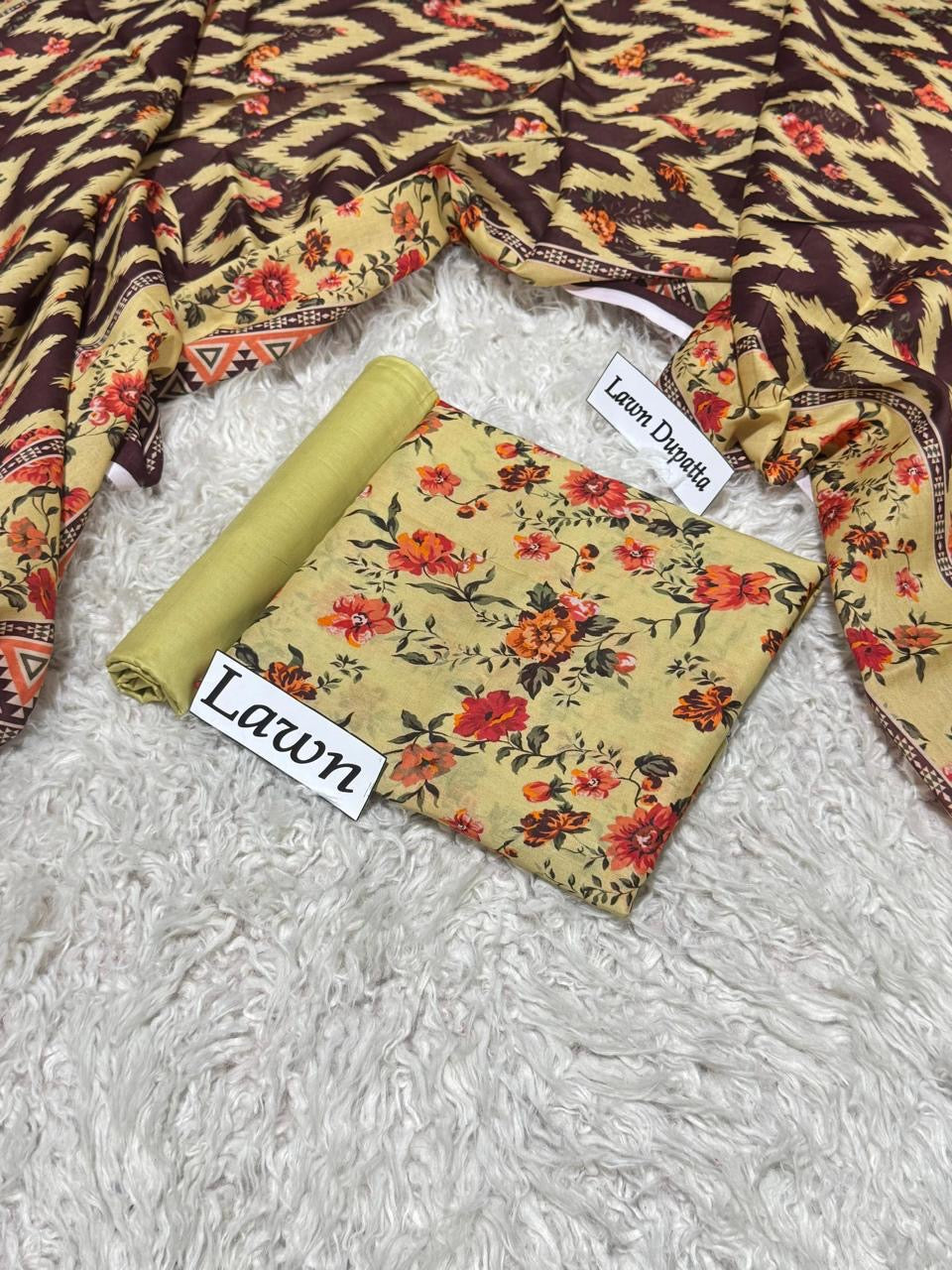 Lawn 3 PC Digital printed-Unstitched