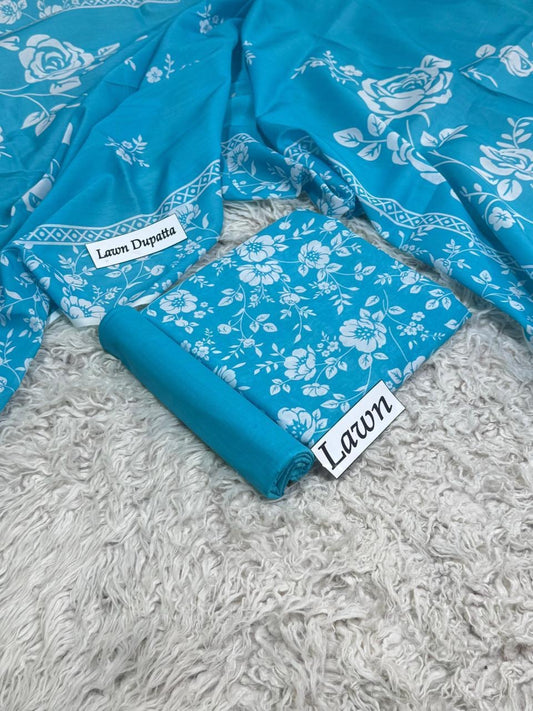 Lawn 3 PC Digital printed-Unstitched