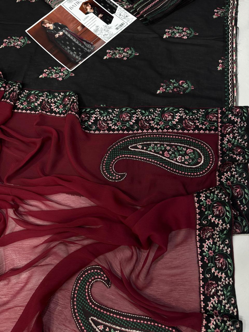Batik 3Pcs Embroidered Summer Lawn Collection