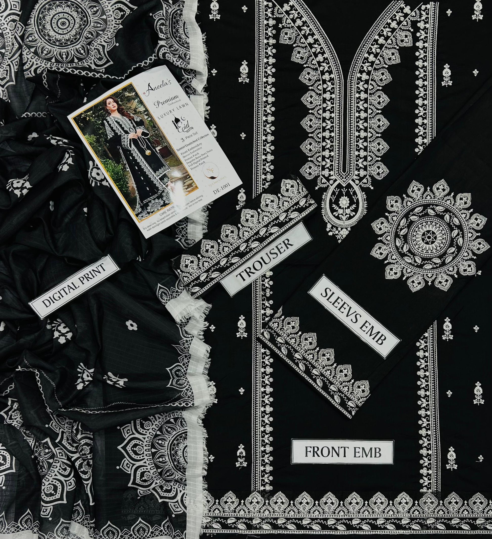 Aneela’s Premium Lawn 3PC Embroidery 