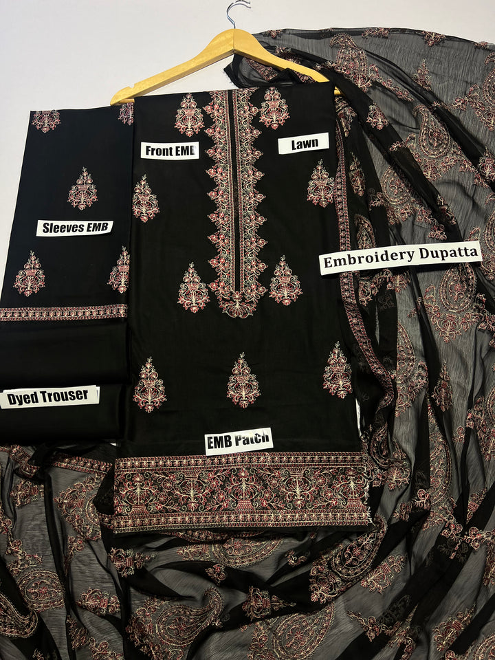Breeze 3 PC Heavy embroidery