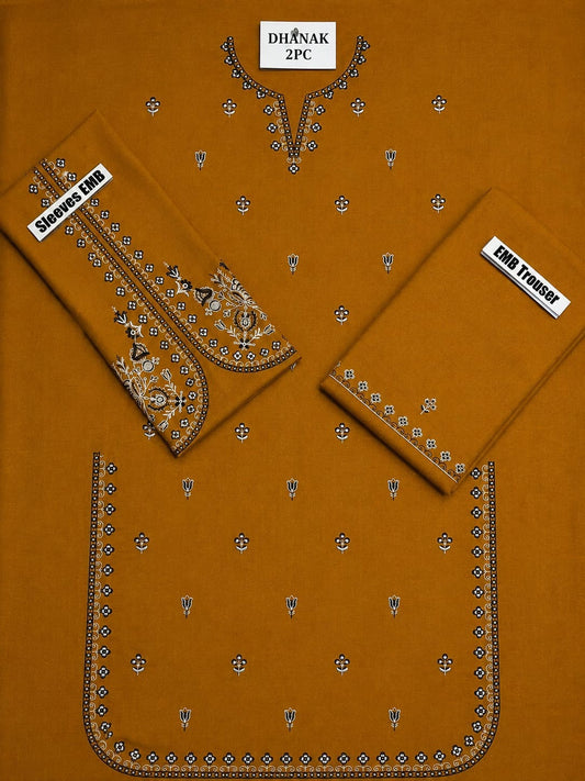 Dhanak wool Khaadi 2PC-Mustard