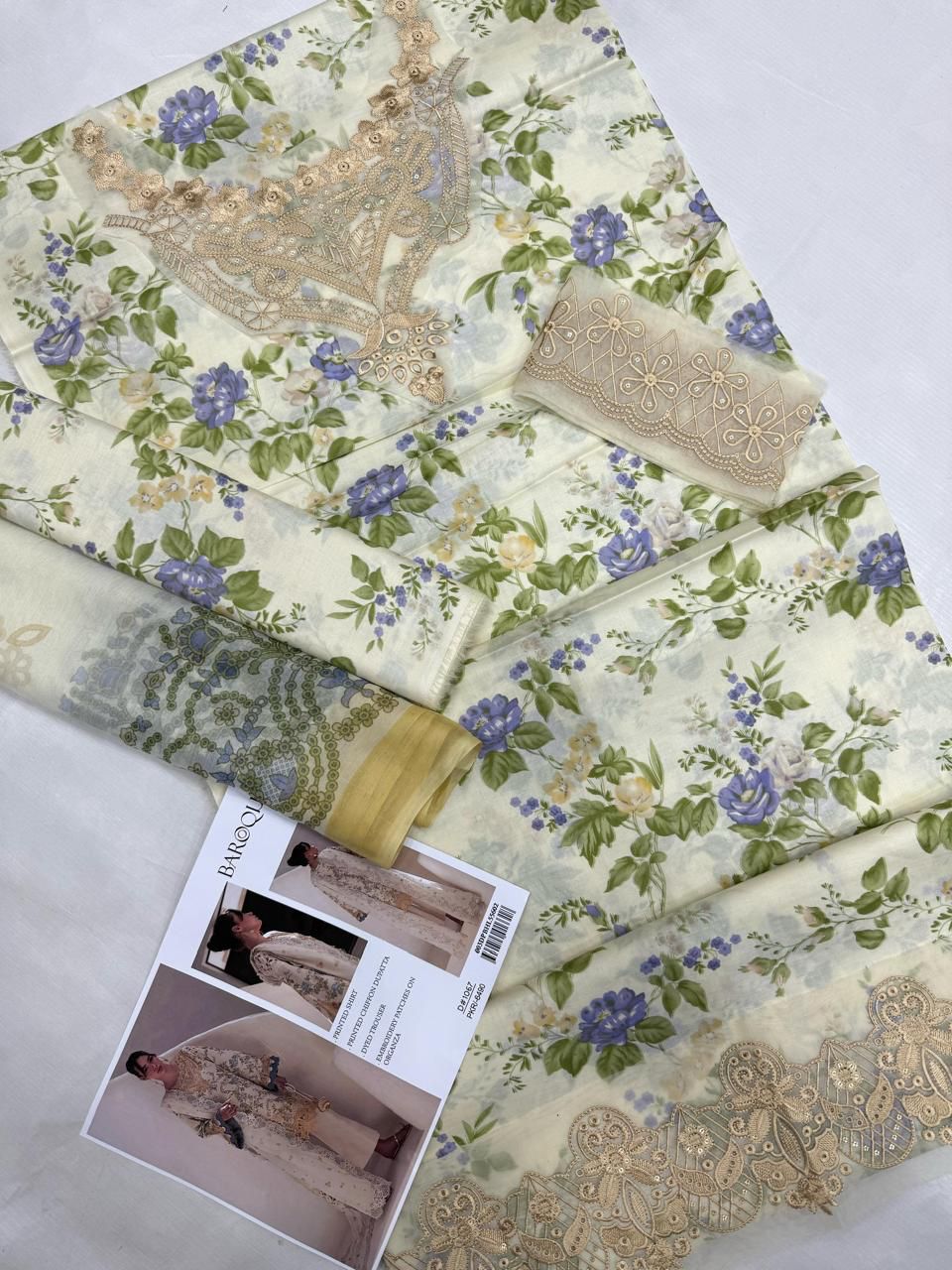 Luxury Emb 3-Pc D-0034