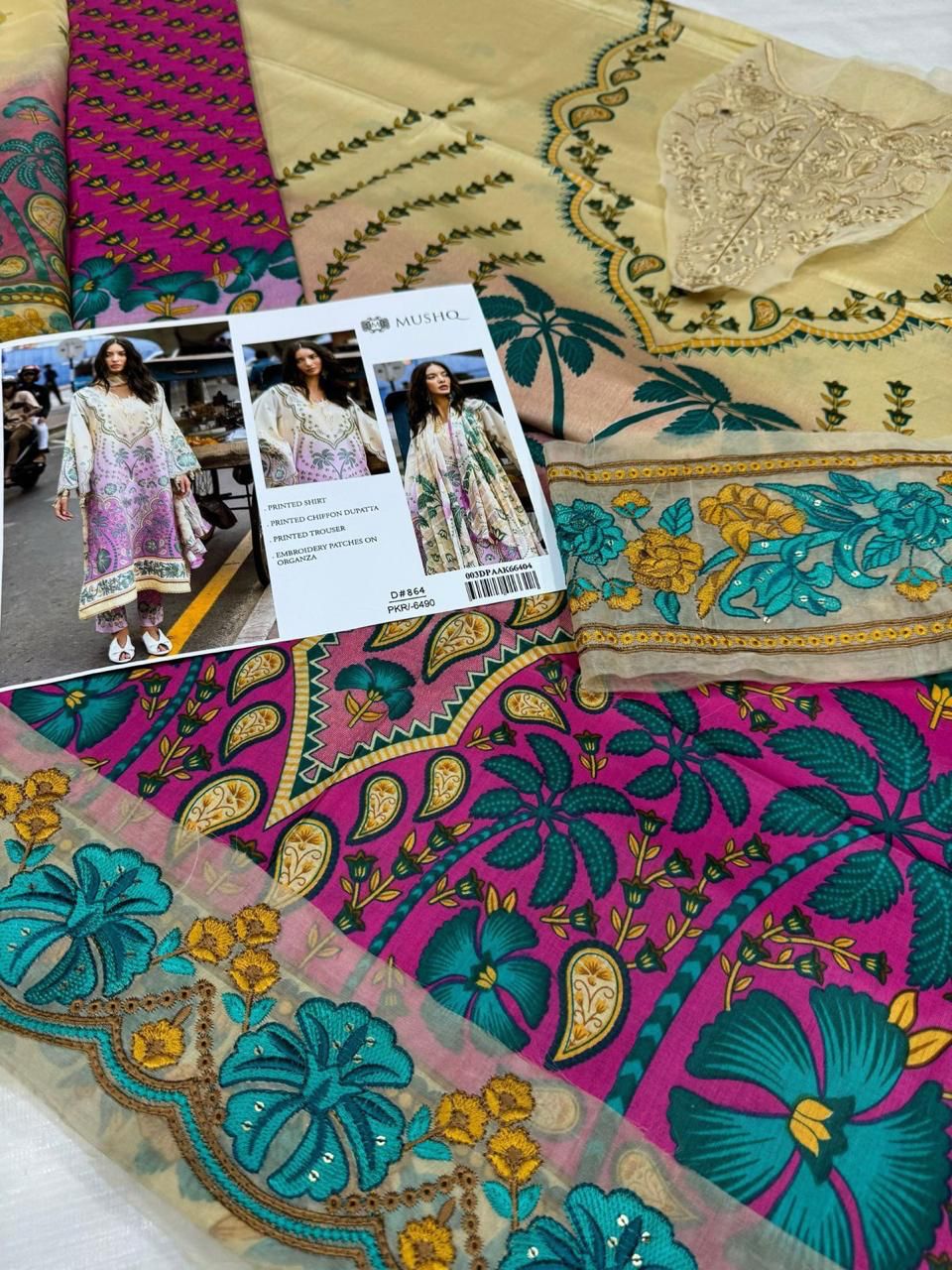 Luxury Emb 3-Pc D-0017