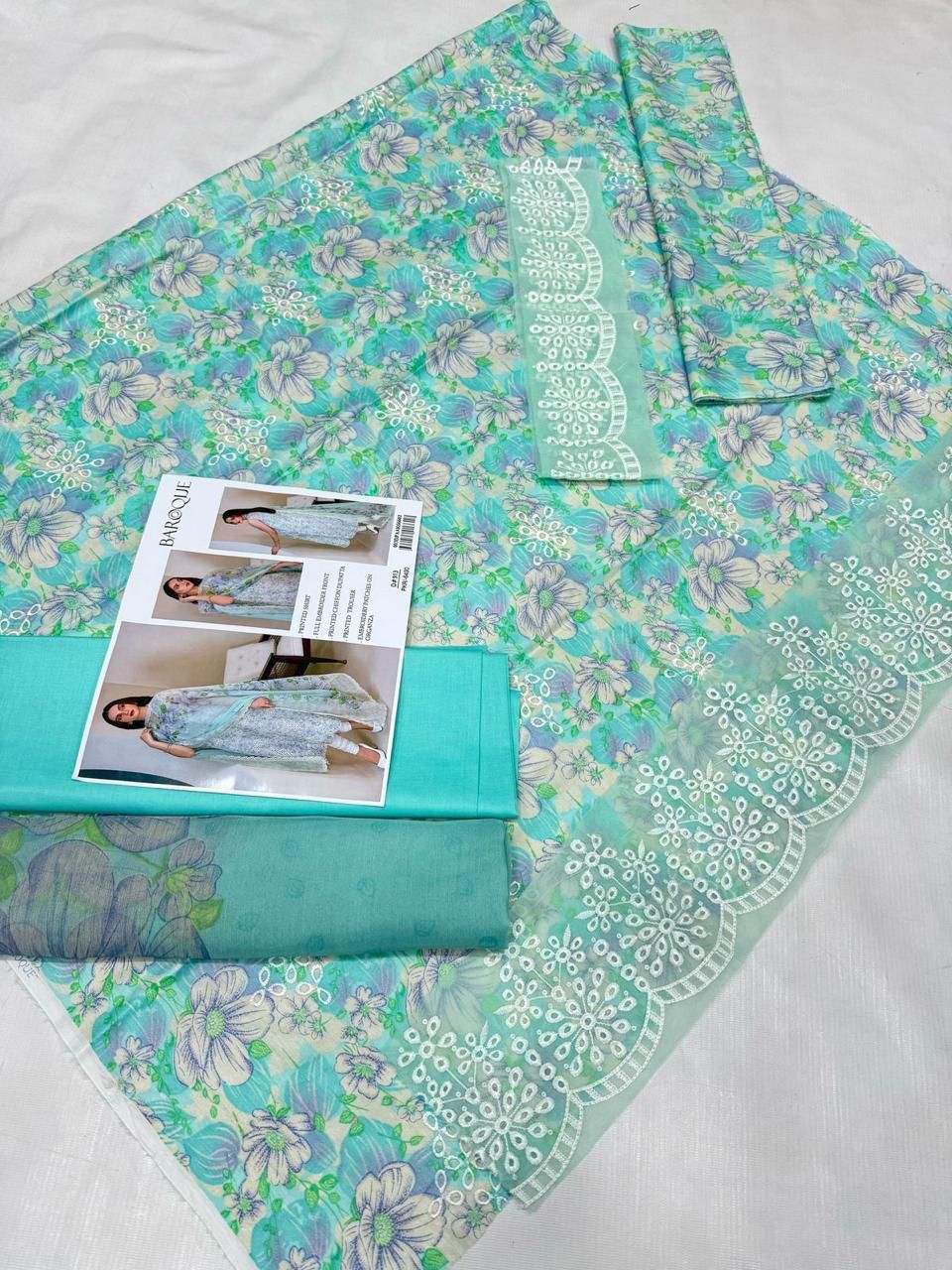 Luxury Emb 3-Pc D-0012