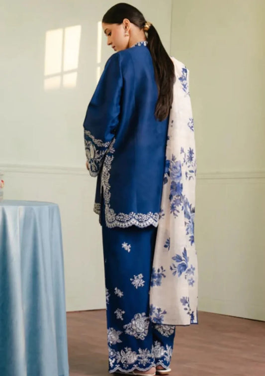 Midnight Bloom – 3 Piece Embroidered Lawn Suit
