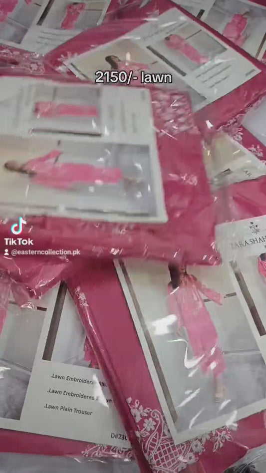 Breeze-Lawn 2 PC Embroidery-Pink