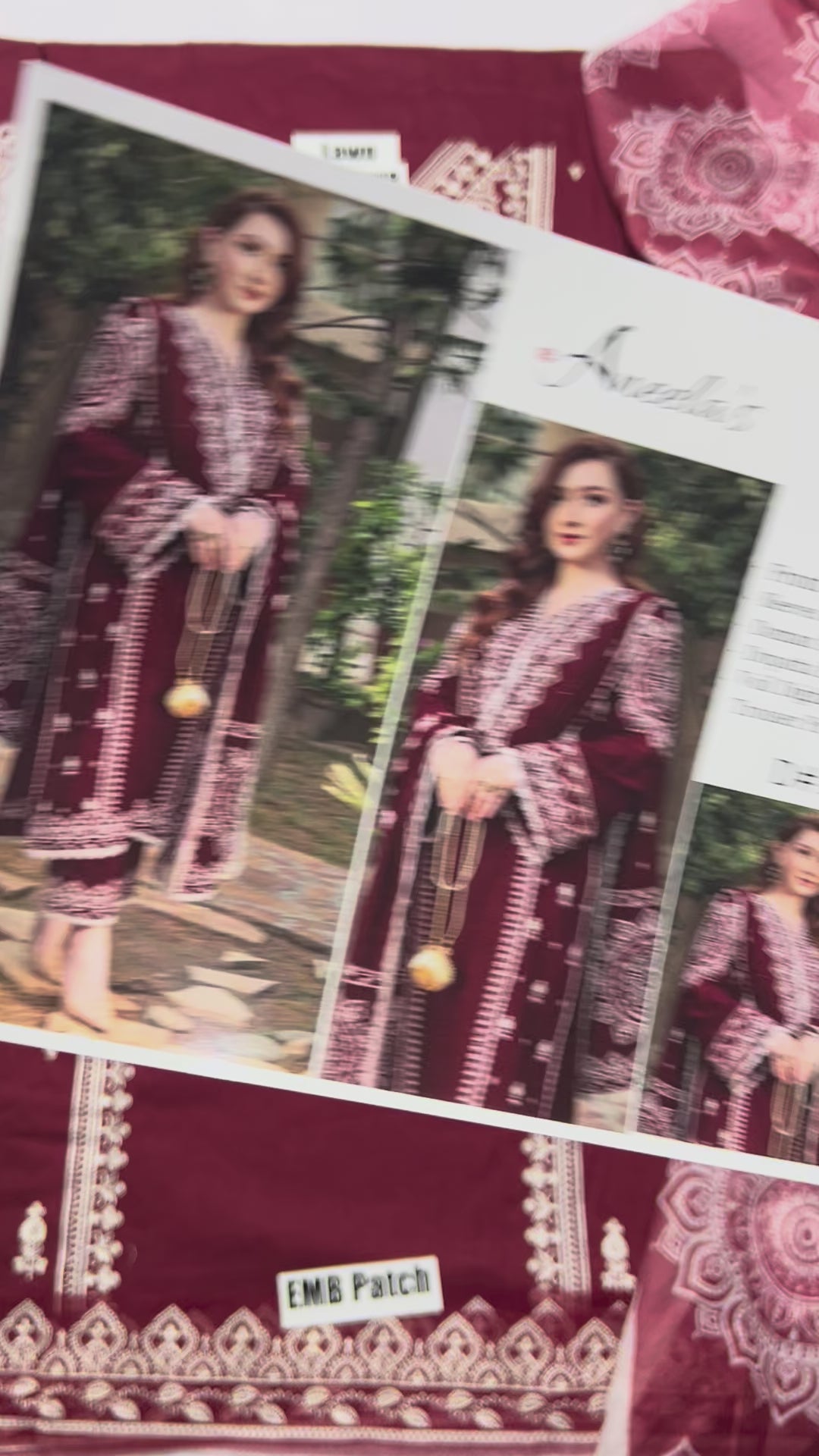 Embroidered 3pc Aneela&