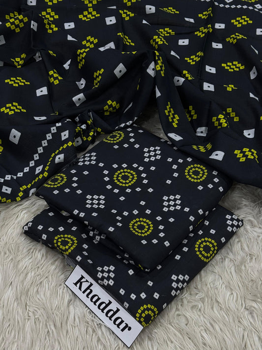 KHADDAR Digital Print 3pc 2025