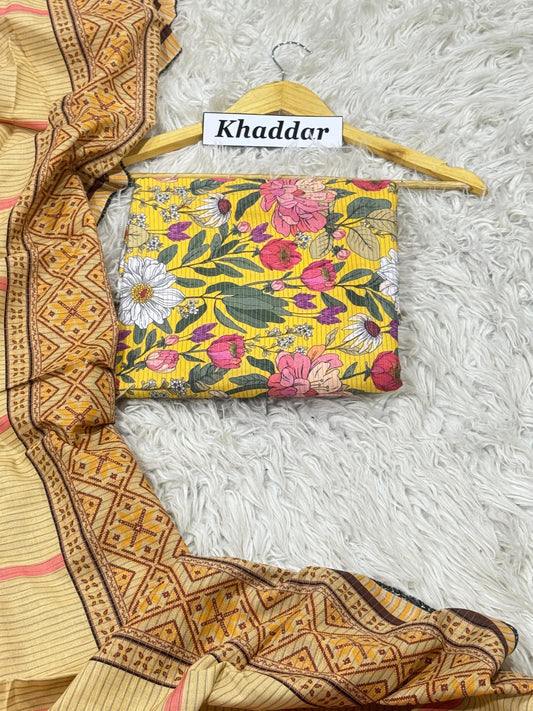 KHADDAR Digital Print 3pc 2025