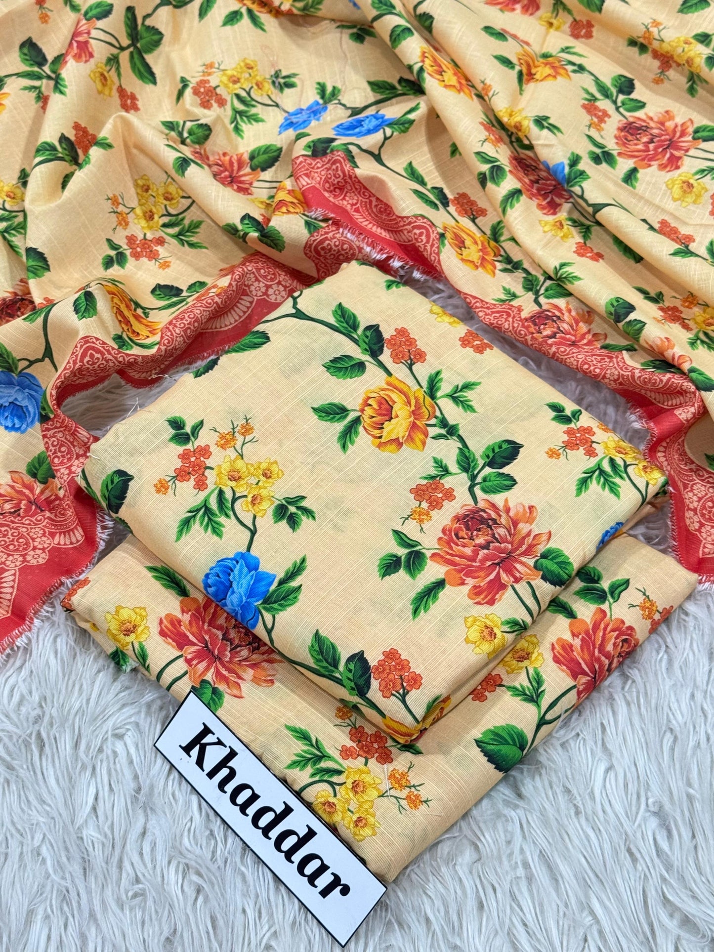 KHADDAR Digital Print 3pc 2025