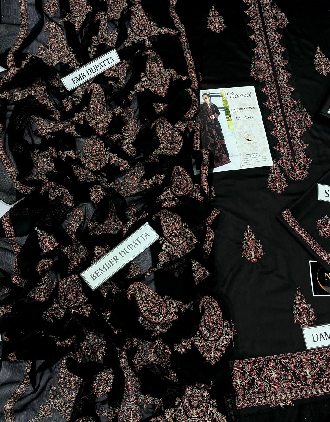 Breeze 3 PC Heavy embroidery