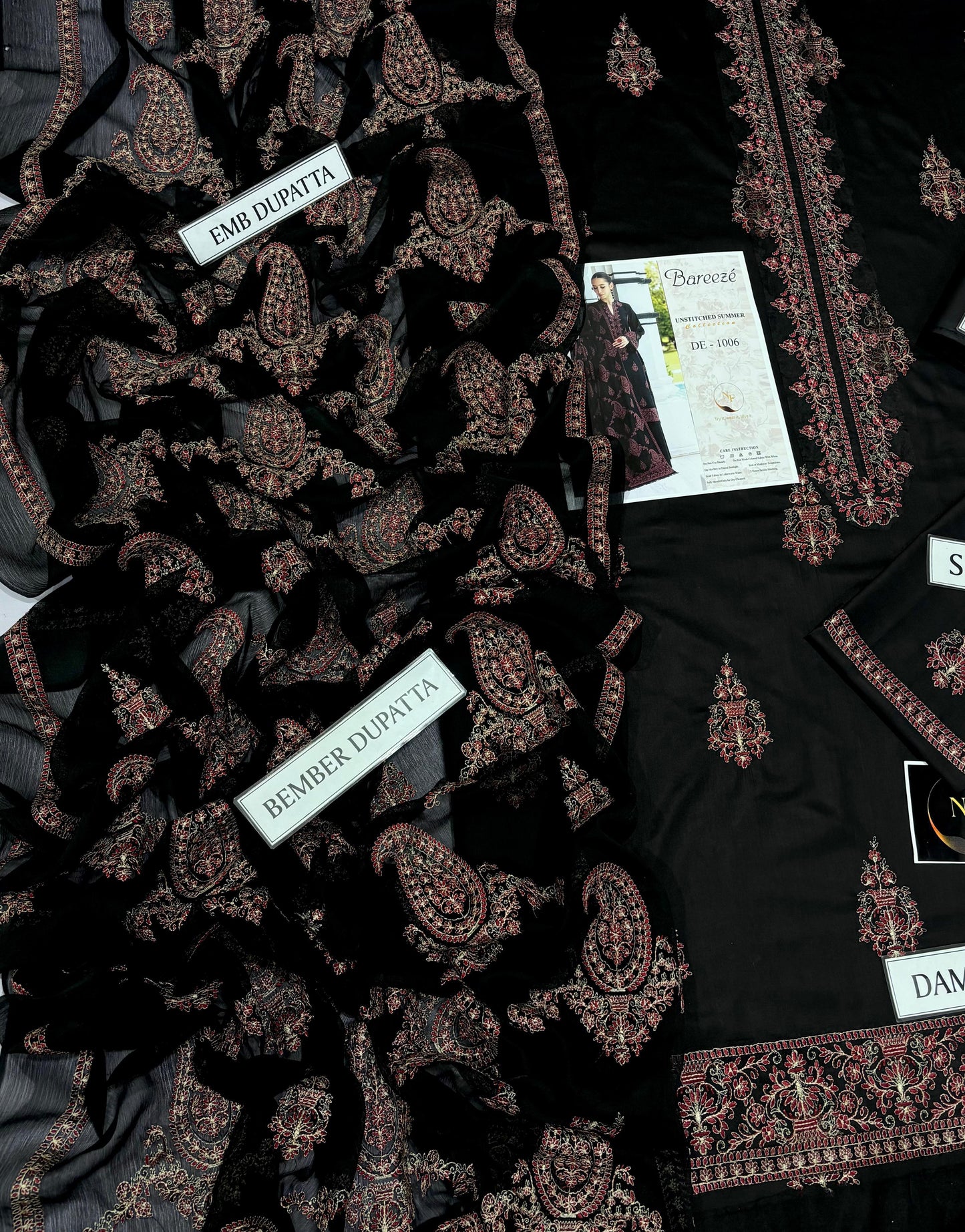 Breeze 3 PC Heavy embroidery
