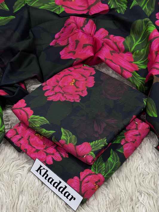 KHADDAR Digital Print 3pc 2025