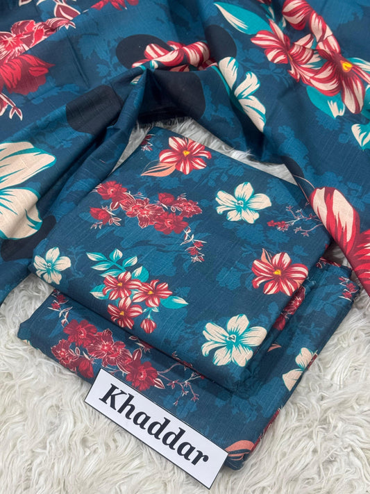 KHADDAR Digital Print 3pc 2025