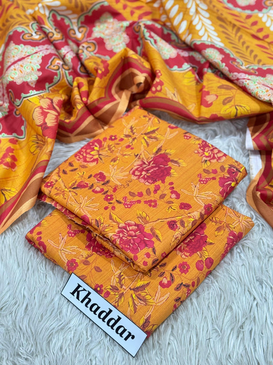 KHADDAR Digital Print 3pc 2025