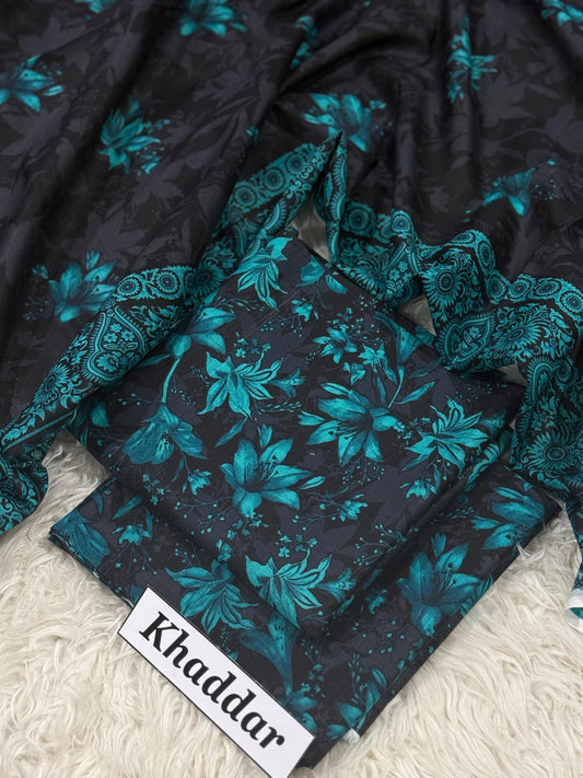 KHADDAR Digital Print 3pc 2025