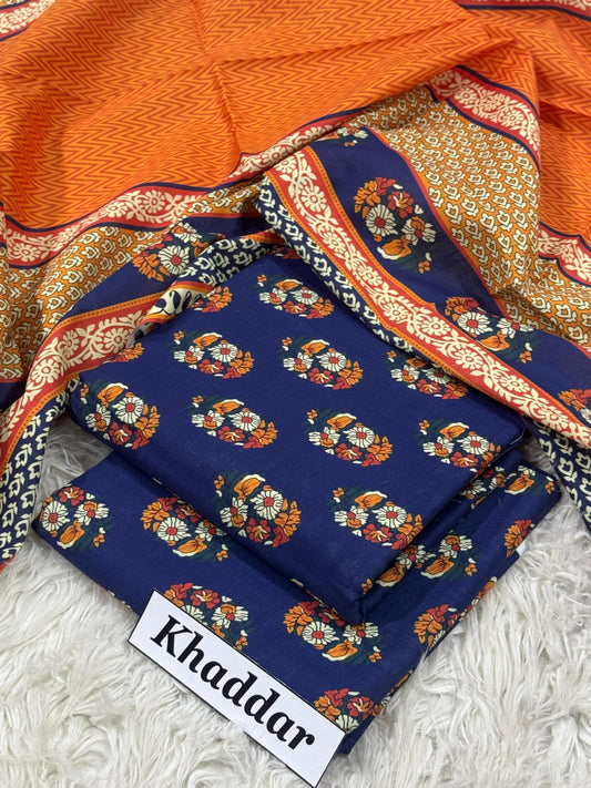 KHADDAR Digital Print 3pc 2025