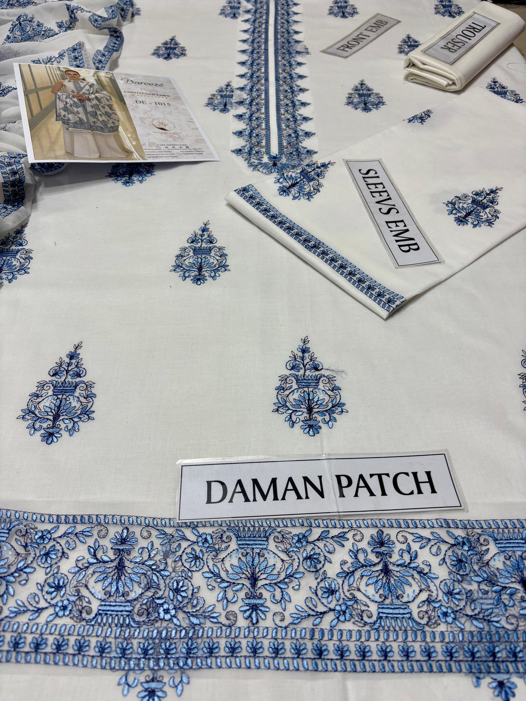 Breeze 3 Pc Heavy Embroidery with Lawn Shawl