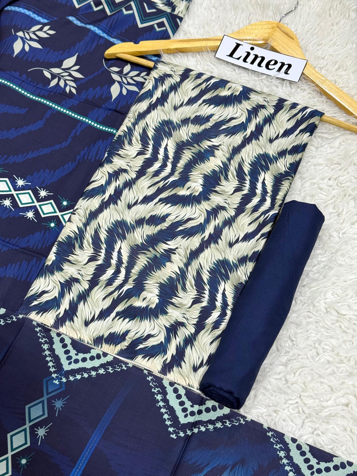 Linen Printed 3pc D-30