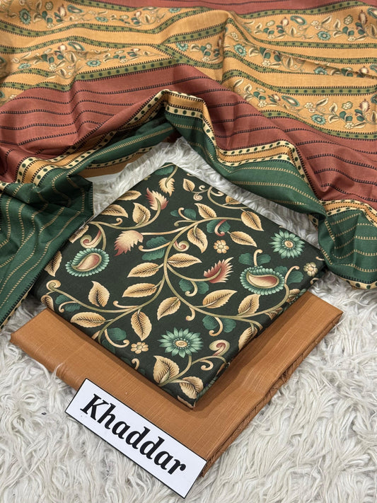 KHADDAR Digital Print 3pc 2025