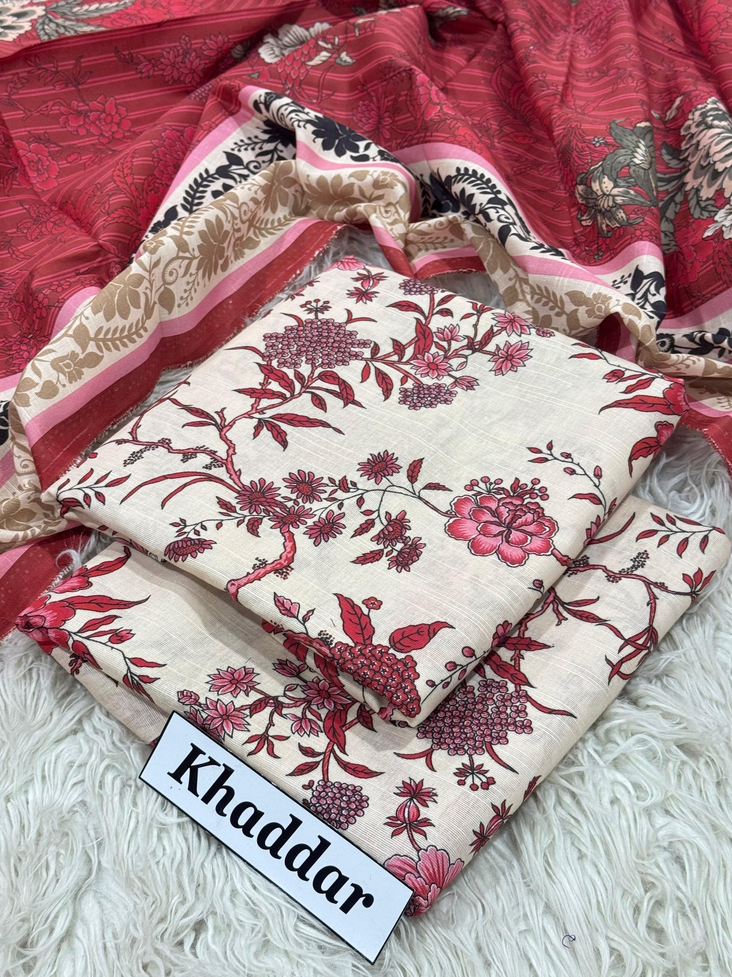 KHADDAR Digital Print 3pc 2025