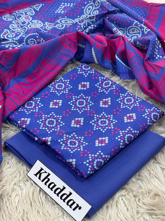 KHADDAR Digital Print 3pc 2025