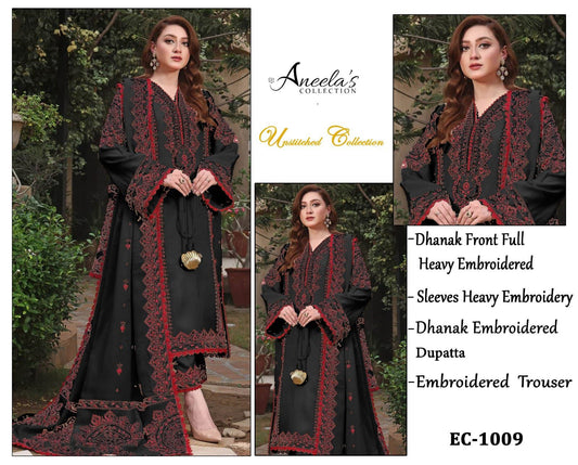 New Color in Aneela'S 3 Piece Dhanak Marina with Printed wool Shawl